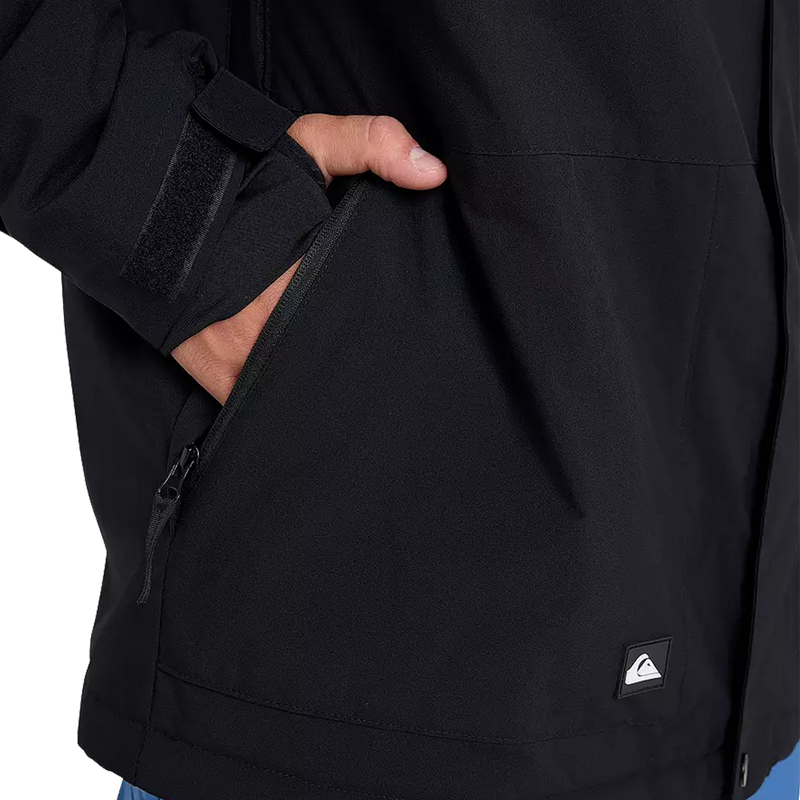 Men's Mission Solid Jacket, Quiksilver Men's Mission Solid Jacket hand pocket