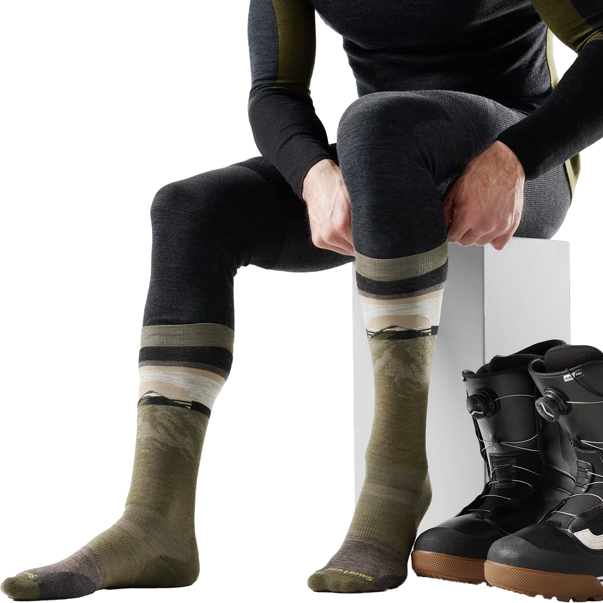 Snowboard Mountain Sunrise OTC Socks alternate view