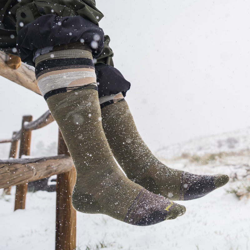 Snowboard Mountain Sunrise OTC Socks, Smartwool Snowboard Mountain Sunrise OTC Socks Lifestyle