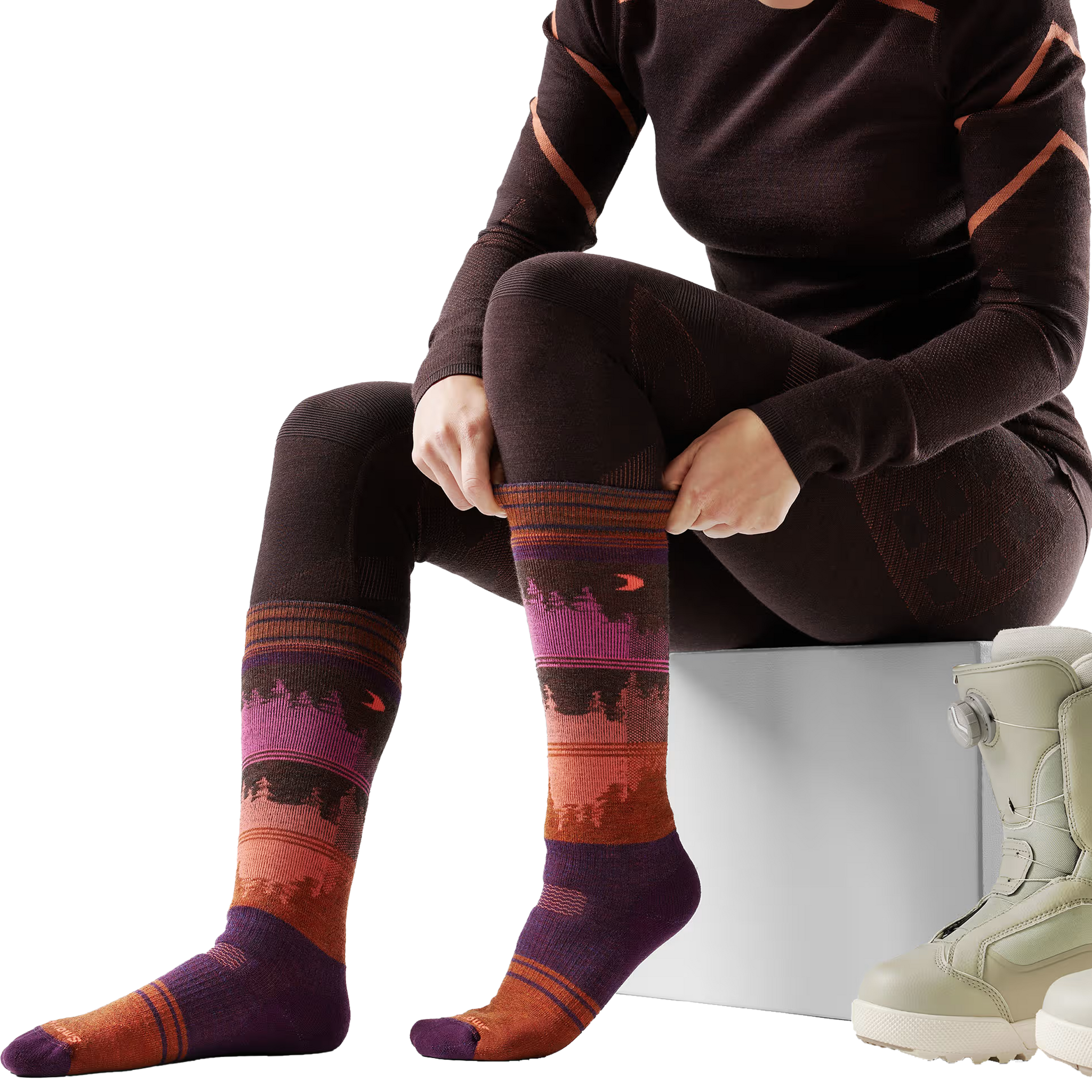 Women's Snowboard Twilight Vista OTC Socks alternate view