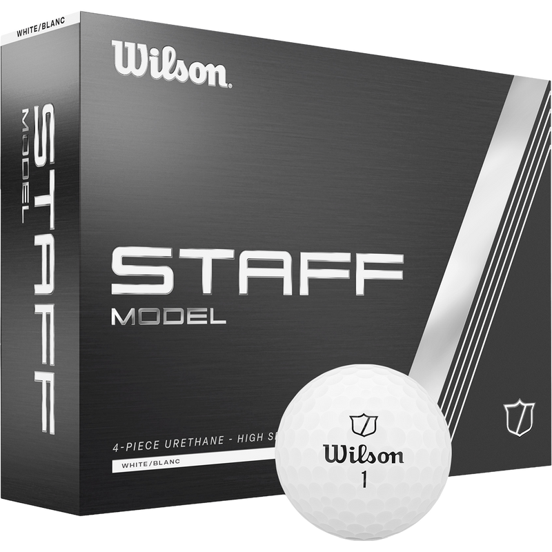 Staff Model - 2024, Wilson Staff Model in white in box with ball