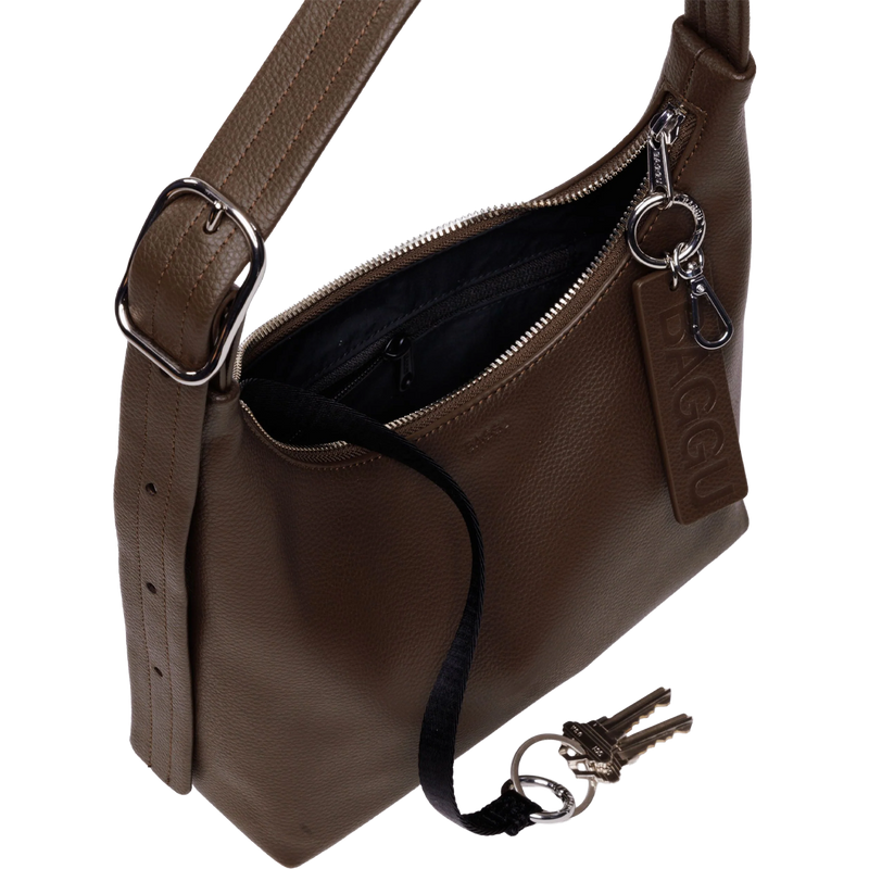 baggu leather backpack saddle Mini Recycled Leather Shoulder Bag – Sports Basement