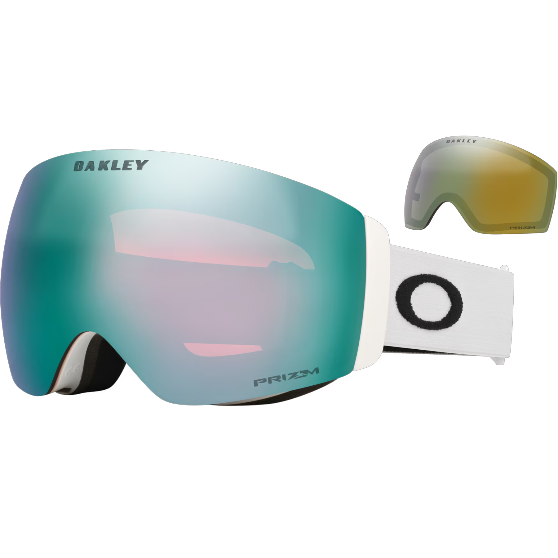 スキー・スノーボードアクセサリー Oakley Flight Deck M PRIZM Argon Iridium Oakley Flight Deck M Goggles + Prizm Snow Argon Iridium Lenses
