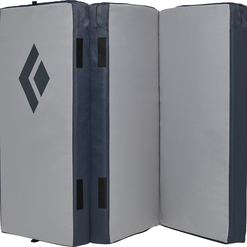 Circuit Z Crash Pad, Black Diamond Circuit Z Crash Pad in 1016-Pewter standing on end