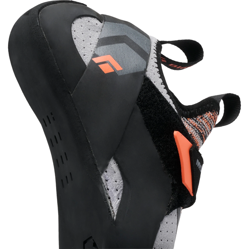 Youth Momentum Climbing Shoe Big Kids, Black Diamond Youth Momentum Climbing Big Kids Shoe in Pewter Heel