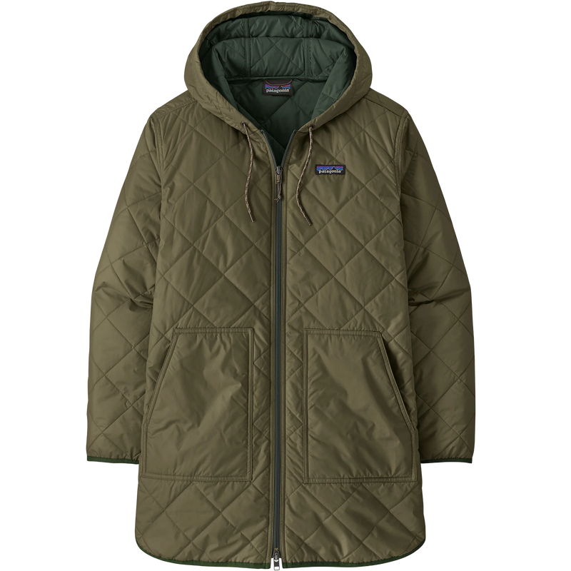 Women's Diamond Quilted Parka, Featured Image