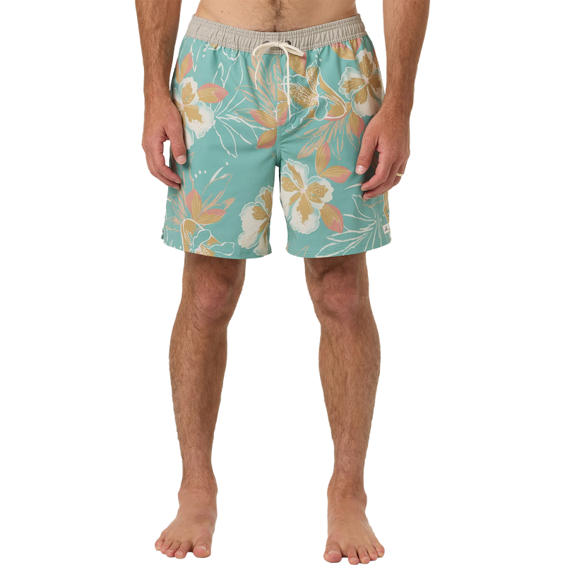 Men's Hermosa Elastic Waist Lined Trunk 17", O'Neill Men's Hermosa Elastic Waist Lined Trunk 17" Front