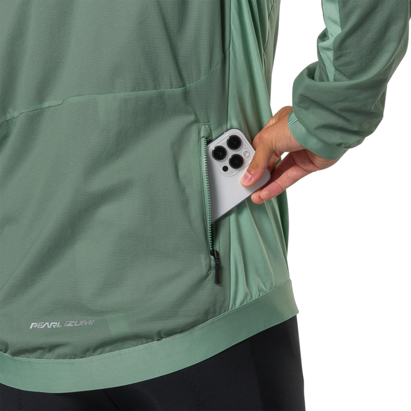 Men's Expedition Pro Alpha Jacket, Pearl Izumi Men's EXPEDITION PRO ALPHA JACKET back zipper