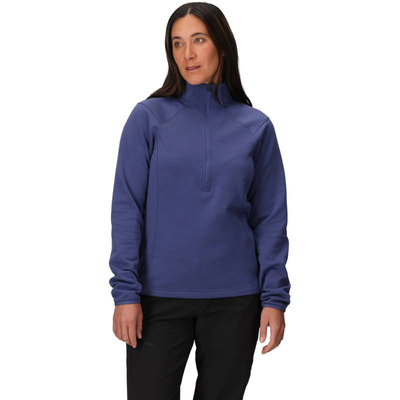 Women's Crescent Fleece Half Zip, Outdoor Research Women's Crescent Fleece Half Zip Front