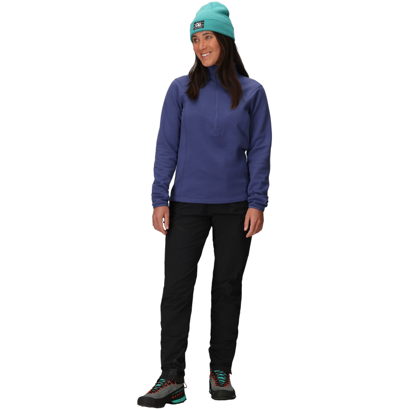 Women's Crescent Fleece Half Zip, Outdoor Research Women's Crescent Fleece Half Zip Full View