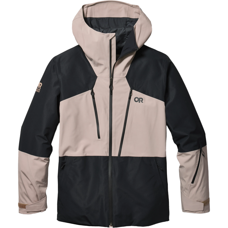 Outdoor Research Men's Powderverse Jacket in Pro Khaki/Black