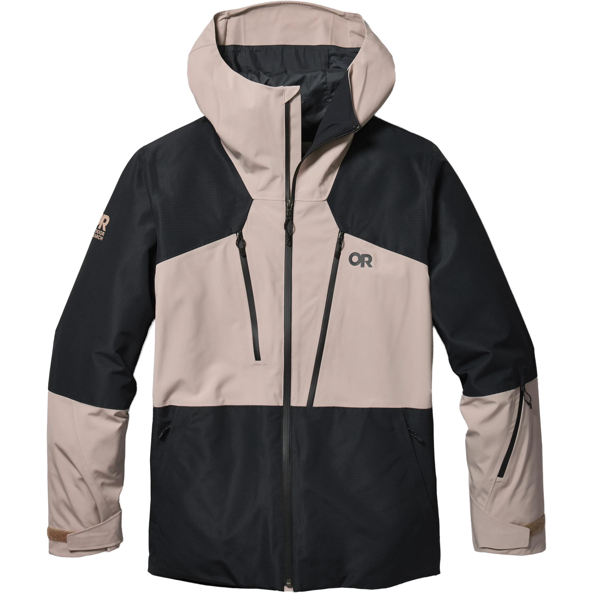 Outdoor Research Men's Powderverse Jacket in Pro Khaki/Black