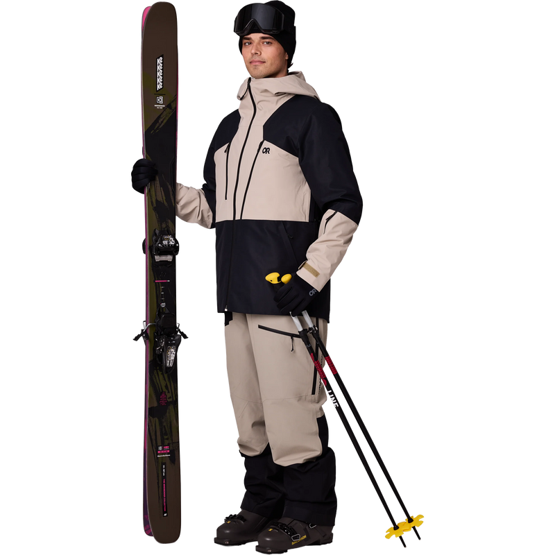 Outdoor Research Men's Powderverse Jacket 3/4 Front Full View