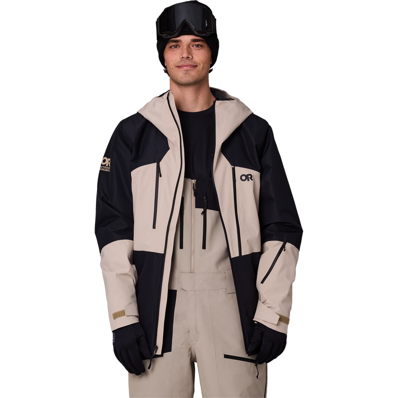 Outdoor Research Men's Powderverse Jacket front unzipped