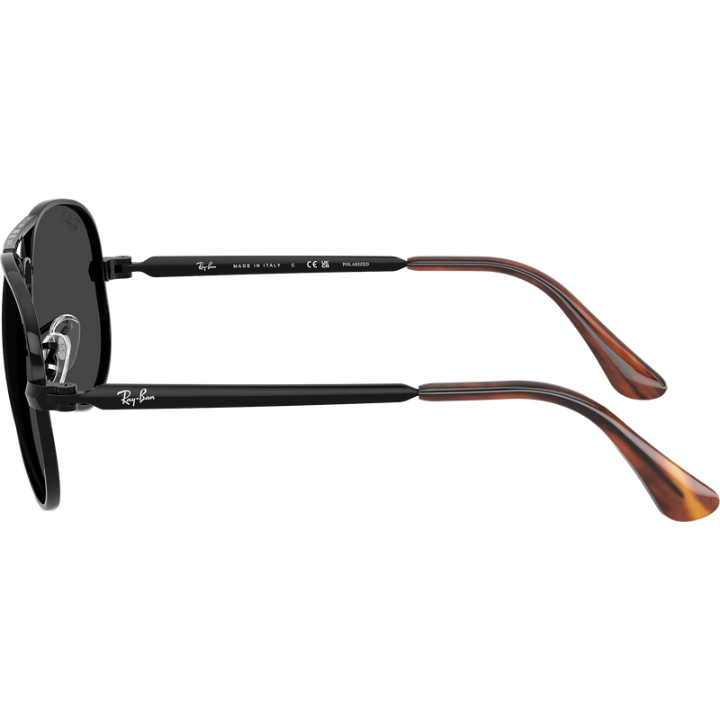 Aviator Max - Black/Black Polarized, Ray Ban Aviator Max - Black/Black Polarized left