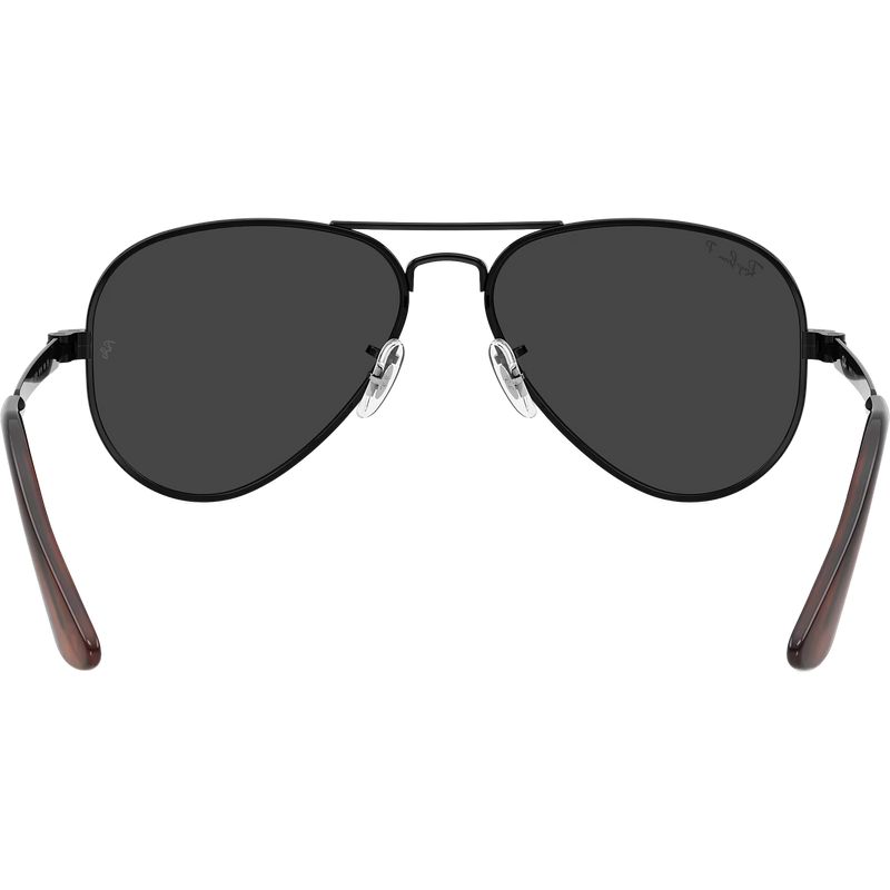 Aviator Max - Black/Black Polarized, Ray Ban Aviator Max - Black/Black Polarized back