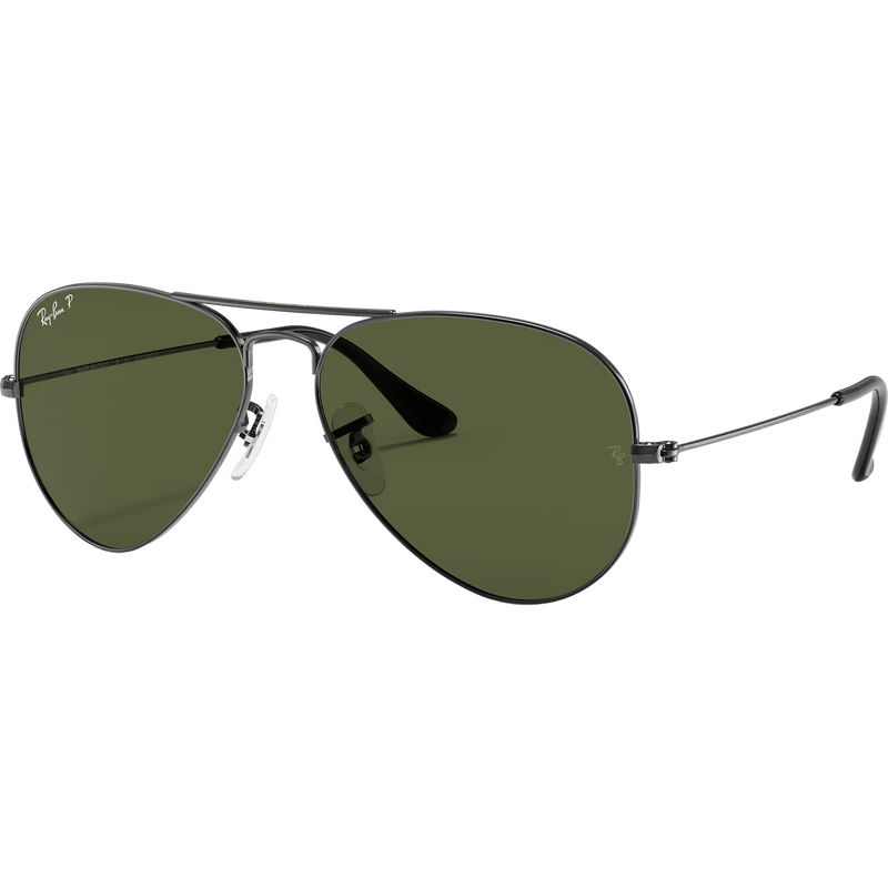 Aviator Classic - Gunmetal/G-15 Green, Ray Ban Aviator Classic - Gunmetal/G-15 Green front left