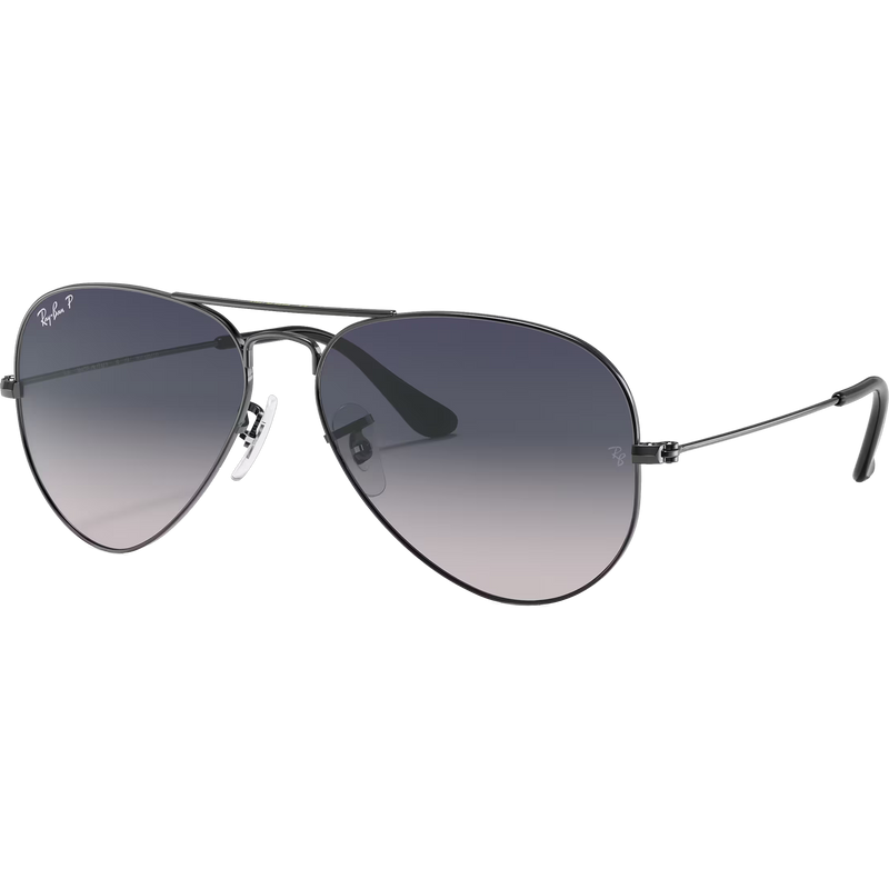 Aviator - Gunmetal/Blue Grey Polarized, Aviator - Gunmetal/Blue Grey Polarized front left
