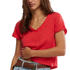 Free People Women's Take 2 Tee in Racing Red
