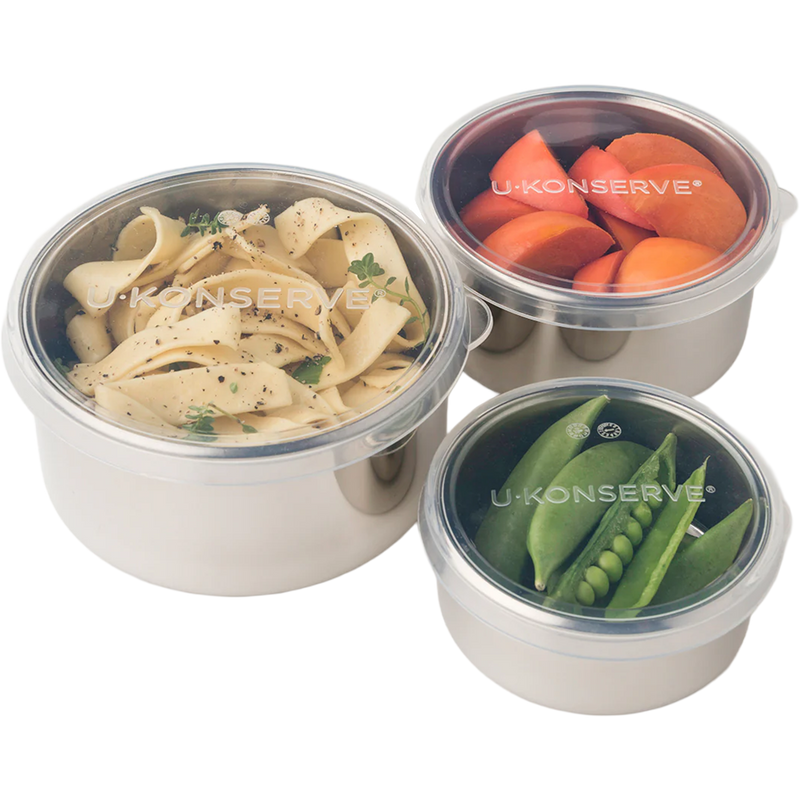 Round Nesting Trio (Set of 3), U-Konserve Round Nesting Trio (Set of 3) clear
