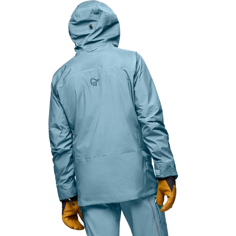 Men's More Gore-Tex Jacket, Norrona Men's More Gore-Tex Jacket back on model
