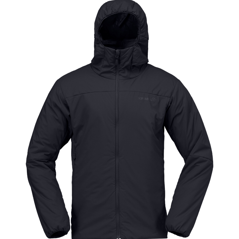 Norrona Men's Femund Thermo 60 Zip Hood in Caviar Black