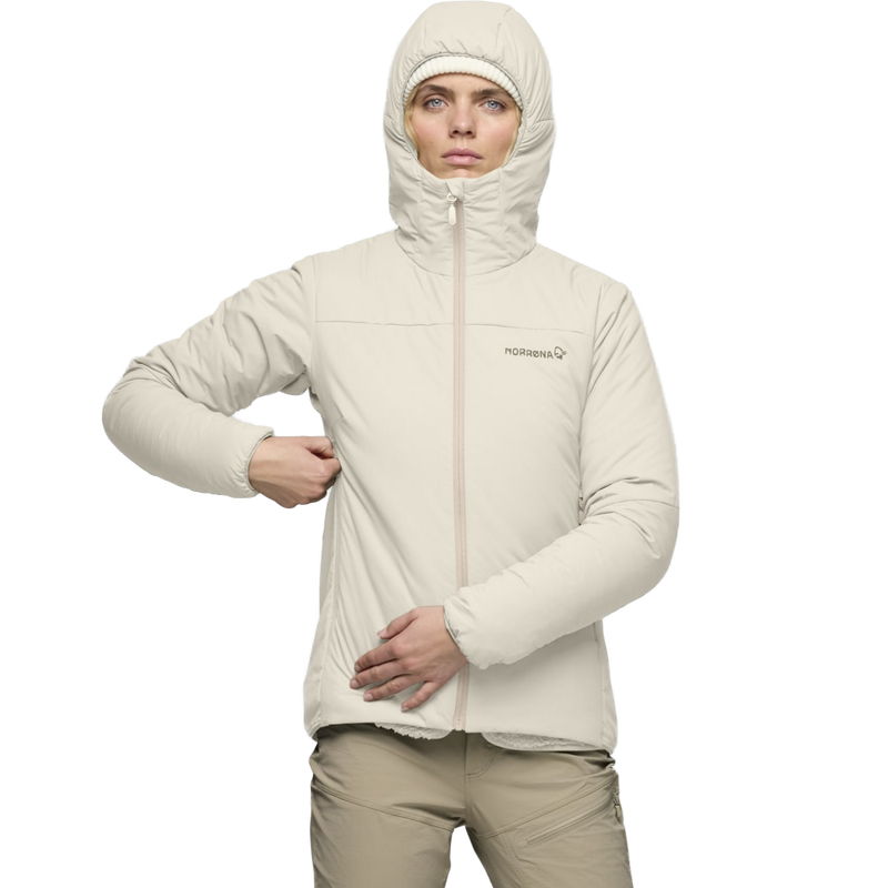Women's Femund Thermo 60 Zip Hood, Norrona Women's Femund Thermo 60 Zip Hood front on model