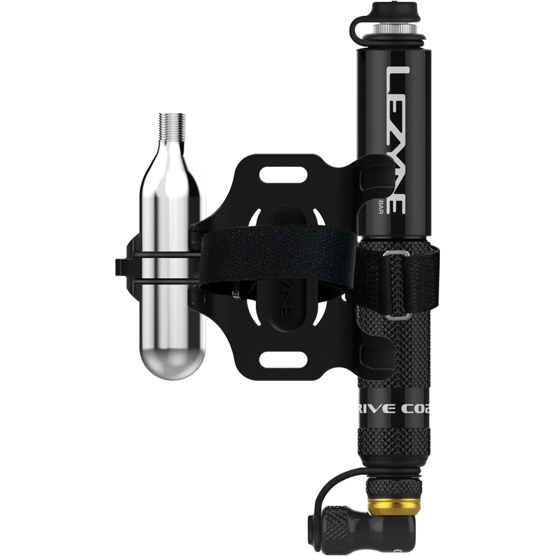 Pocket Drive CO2, Lezyne Pocket Drive Co2 in Black Gold with attachments