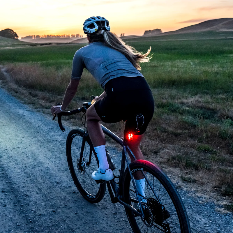 Radar Drive Rear - Black, Lezyne Radar Drive Rear Black on bike at dusk