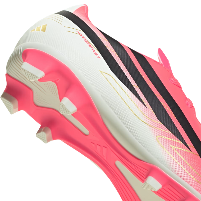 Youth F50 Hyperfast Club FG/MG, Adidas Youth F50 HYPERFAST CLUB Firm Ground / Multi Ground heel detail