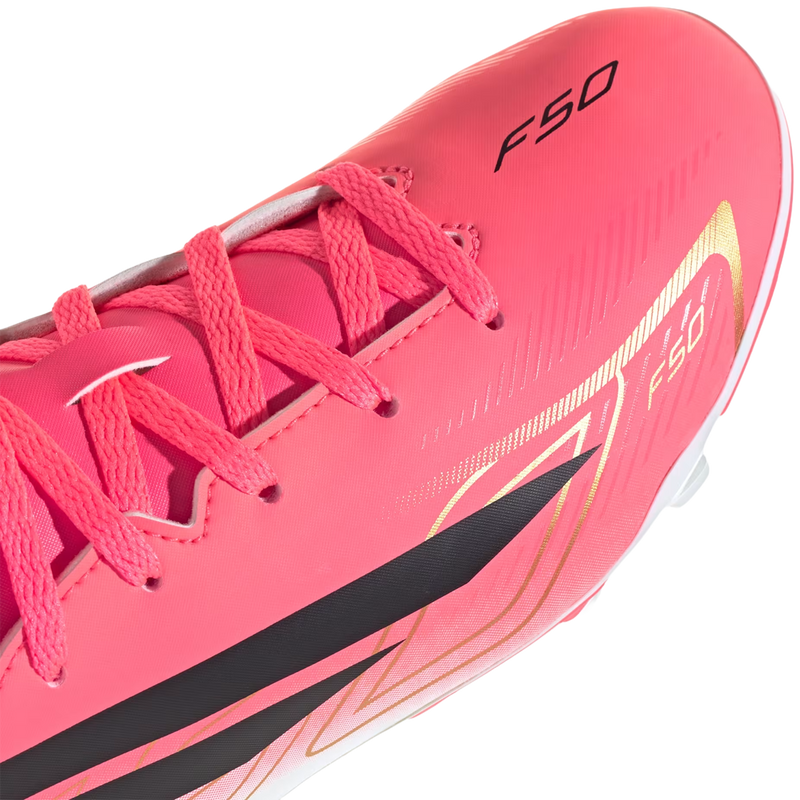 Youth F50 Hyperfast Club FG/MG, Adidas Youth F50 HYPERFAST CLUB Firm Ground / Multi Ground toe detail