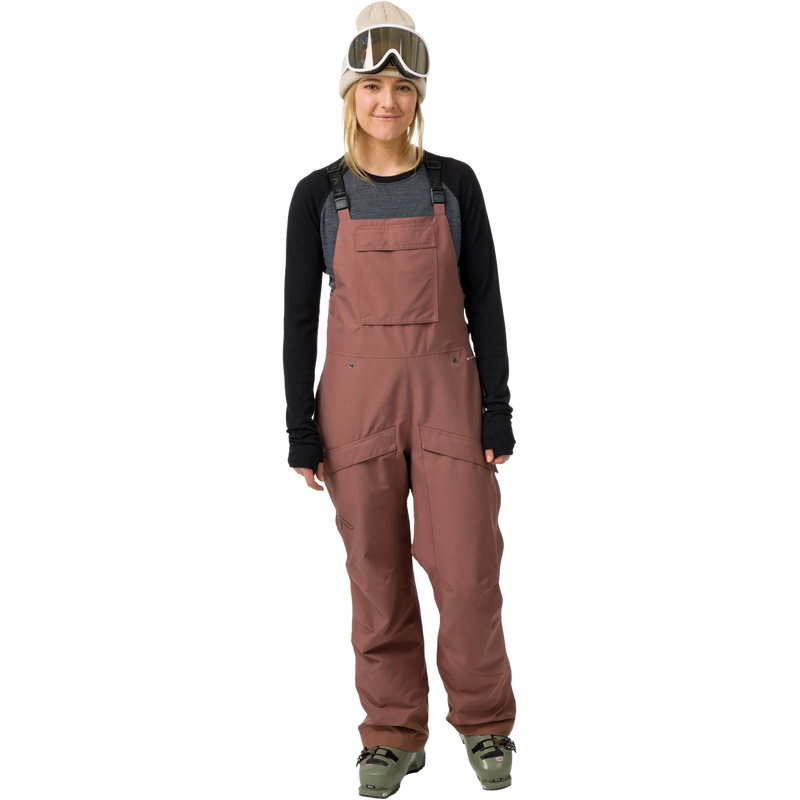 Women's Drift Bib, Flylow Women's Drift Bib front on model