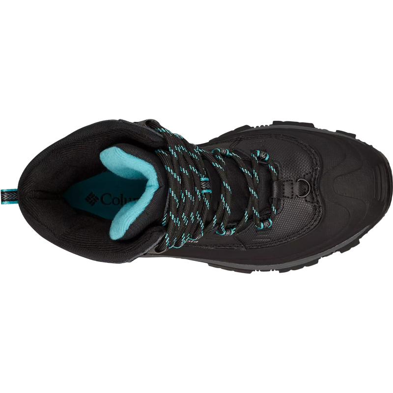 Women's Bagaboot III, Columbia Women's Bagaboot III in Black Pacific Rim top view