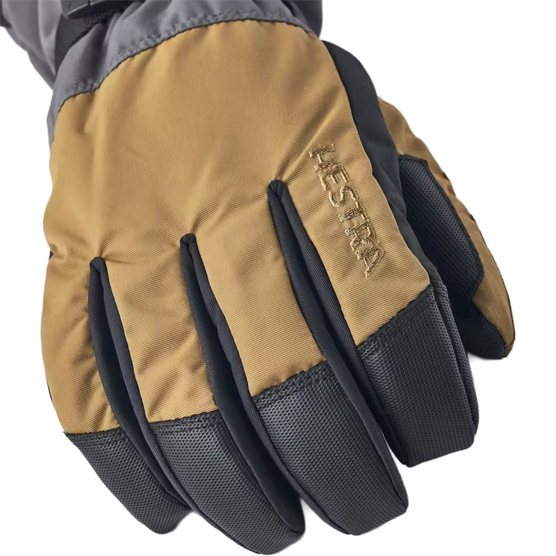Gauntlet Sr Glove, Hestra Gauntlet Sr Glove in 631380-Dark Sand/Graphite fingers