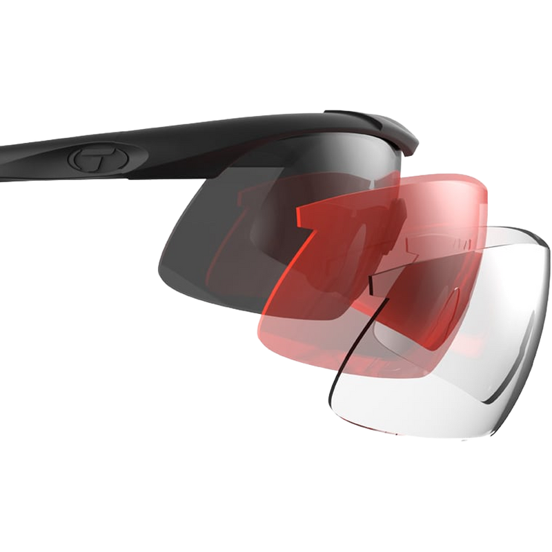 Ordnance 2.0 Tactical - Matte Black Smoke/Red/Clear, Tifosi Optics Ordnance 2.0 Tactical lenses
