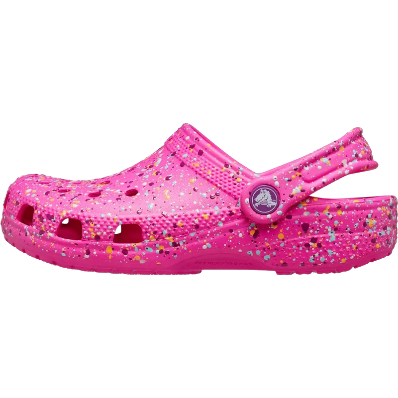 Youth Classic Paint Splatter Clog Toddler, Crocs Youth Toddler Classic Paint Splatter Clog Left