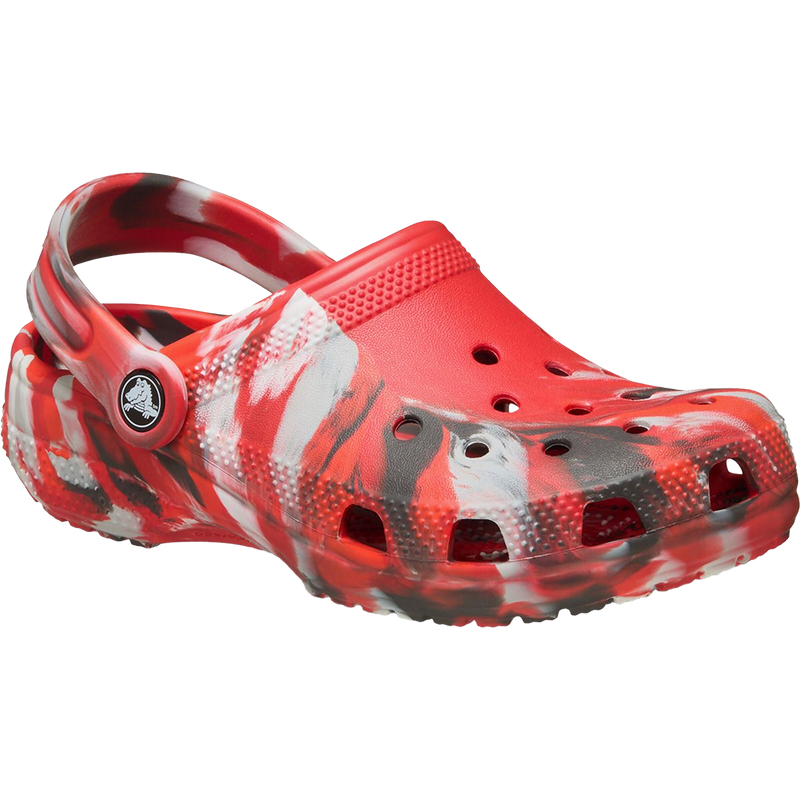Youth Classic Marbled Clog Toddler, Crocs Youth Classic Marbled Clog Toddler 3/4 Front