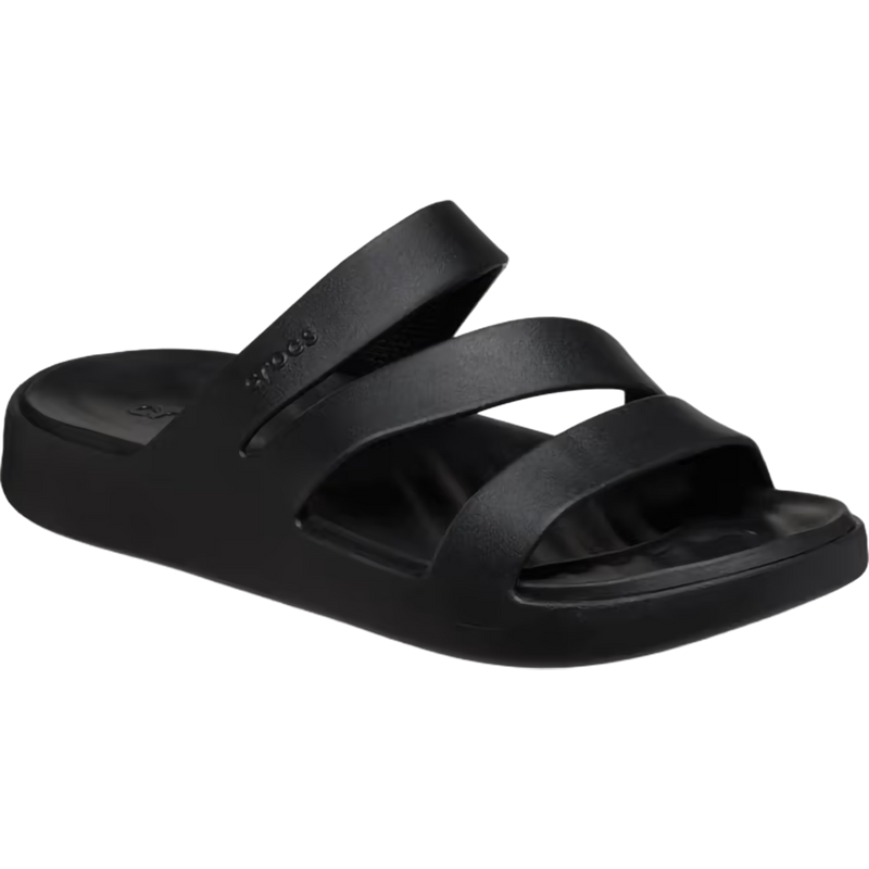 Women's Getaway Strappy, Crocs Women's Getaway Strappy in 001 Black front right