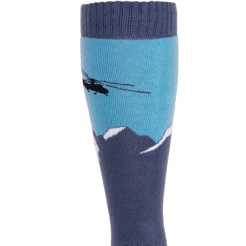 Heli Fiesta Mid Volume Sock, Hot Chillys Heli Fiesta Mid Volume Sock cuff