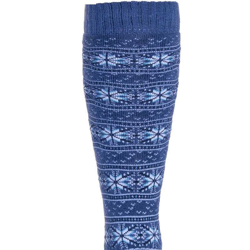 Nordic Fairisle Mid Volume Sock, Hot Chillys Nordic Fairisle Mid Volume Sock cuff