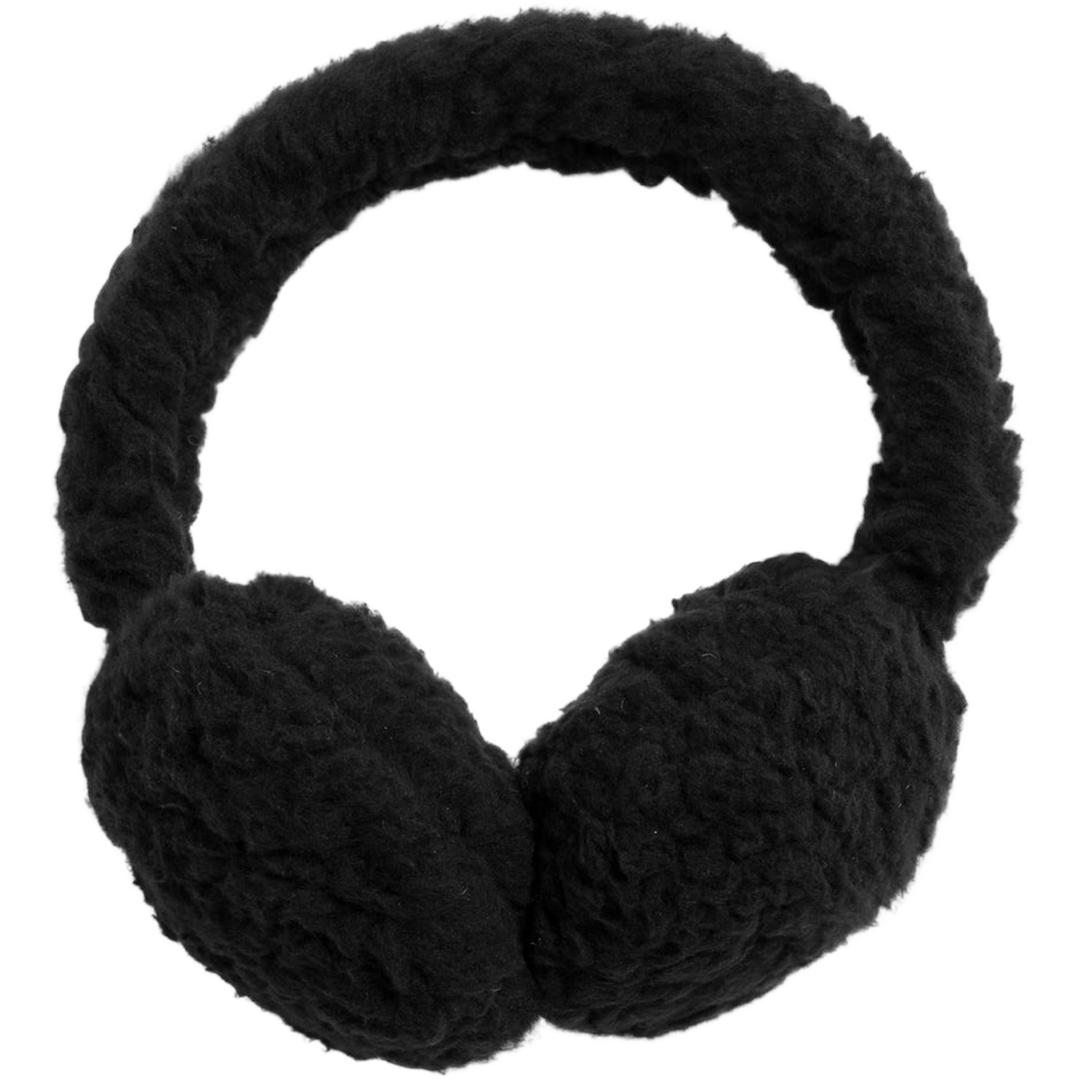Black Casual Women\'s Plush Ear Muff Black Fox Ear Muffs – Alaska Fur Gallery, Inc main image 3