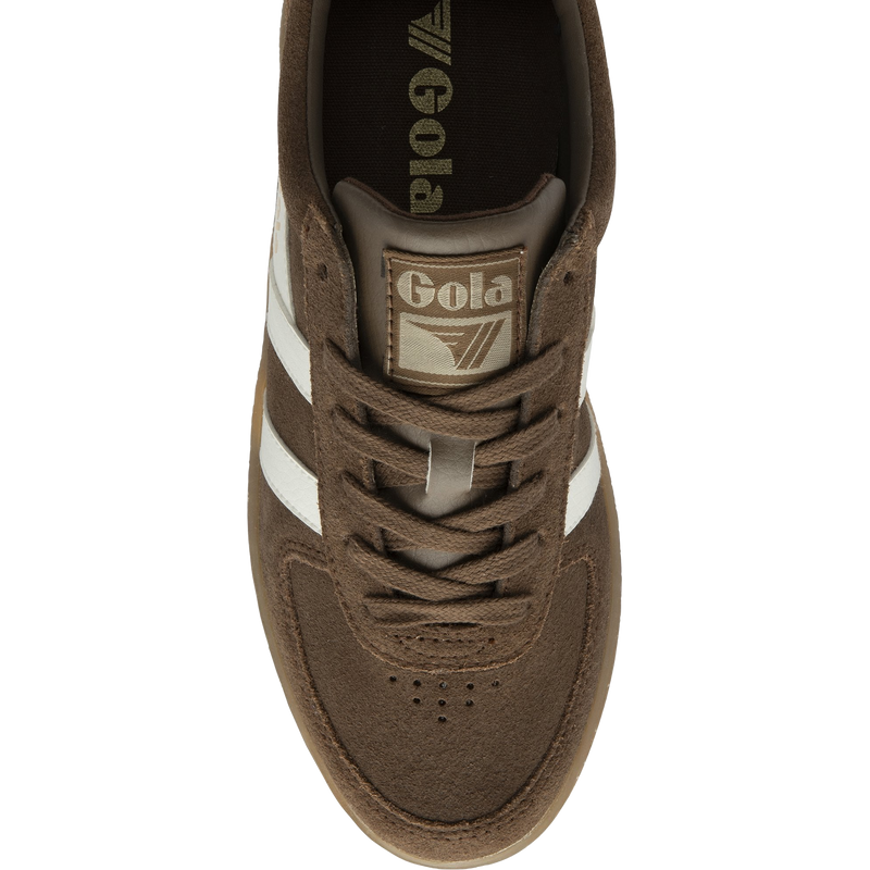 Women's Grandslam Suede, GOLA Classics Women's Grandslam Suede in Otter/Off White/Gum top
