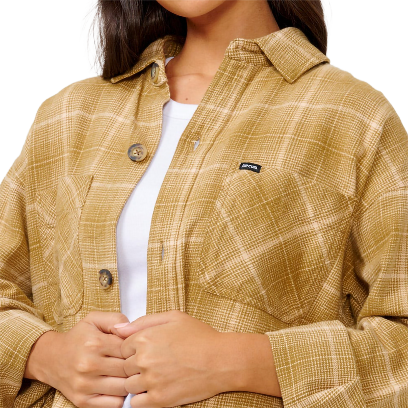 Women's Desert Dreams Flannel, Rip Curl Women's Desert Dreams Flannel in 3150 Bronze front