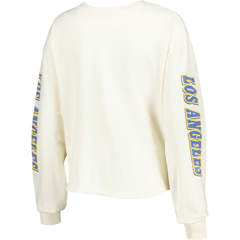 Women's Rams Brush Back Parkway Long Sleeve, 47 Brand Women's Rams Brush Back Parkway Long Sleeve SS-Sandstone back