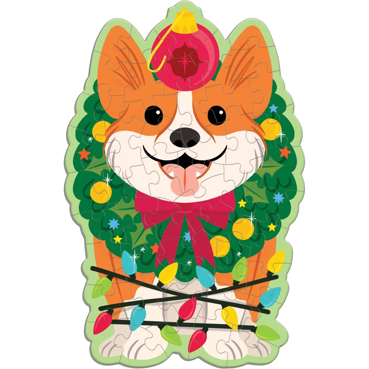 Christmas Corgi 48 Piece Scratch & Sniff Puzzle alternate view