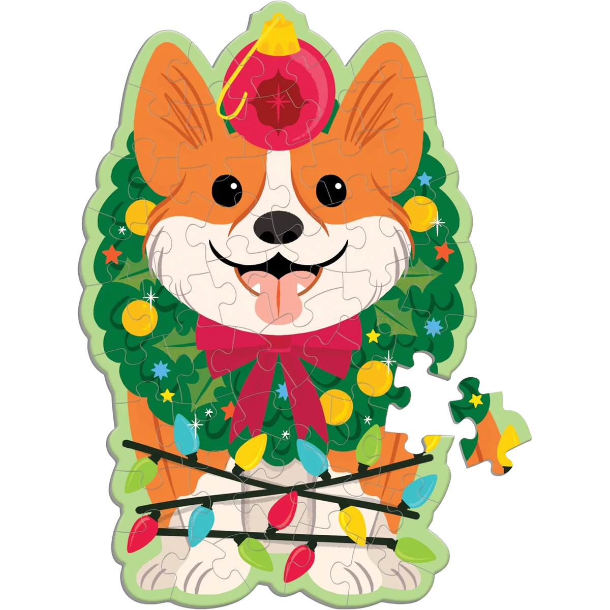 Christmas Corgi 48 Piece Scratch & Sniff Puzzle alternate view