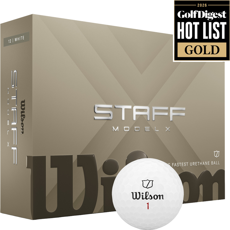 Staff Model X - 2026, Wilson Staff Model X in white Golf Digest Hot List