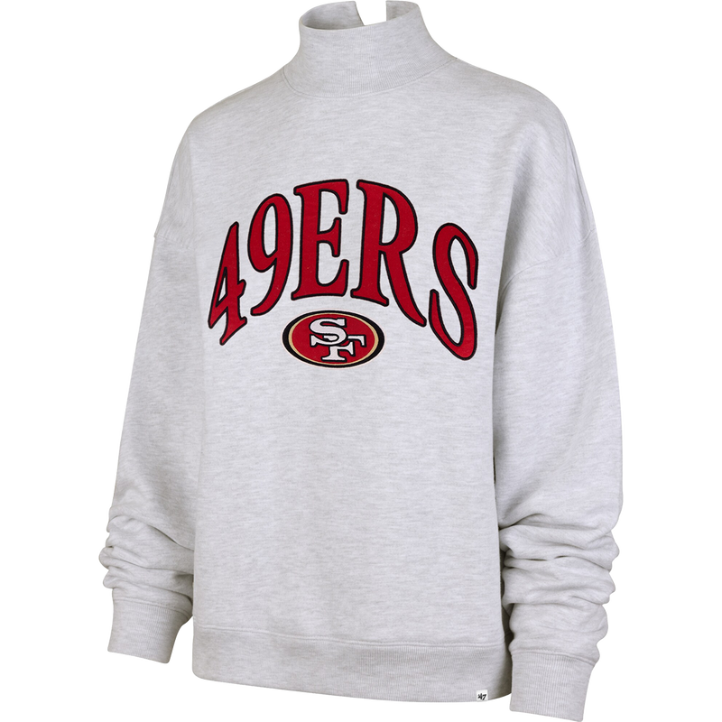 Women's 49ers Vantage Mock Neck Pullover, Featured Image