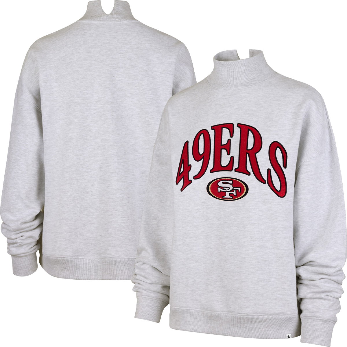 Women's 49ers Vantage Mock Neck Pullover alternate view