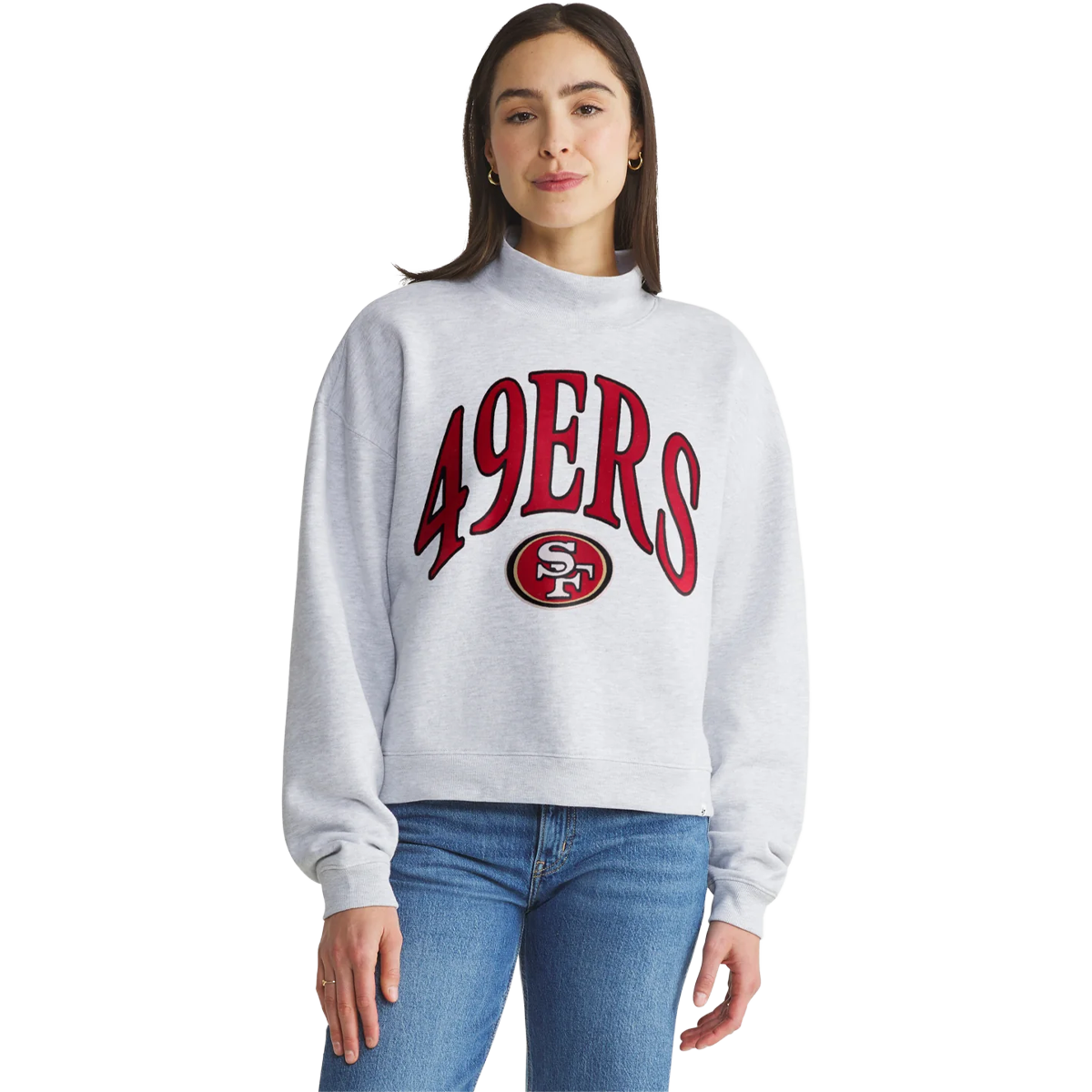 Women's 49ers Vantage Mock Neck Pullover alternate view